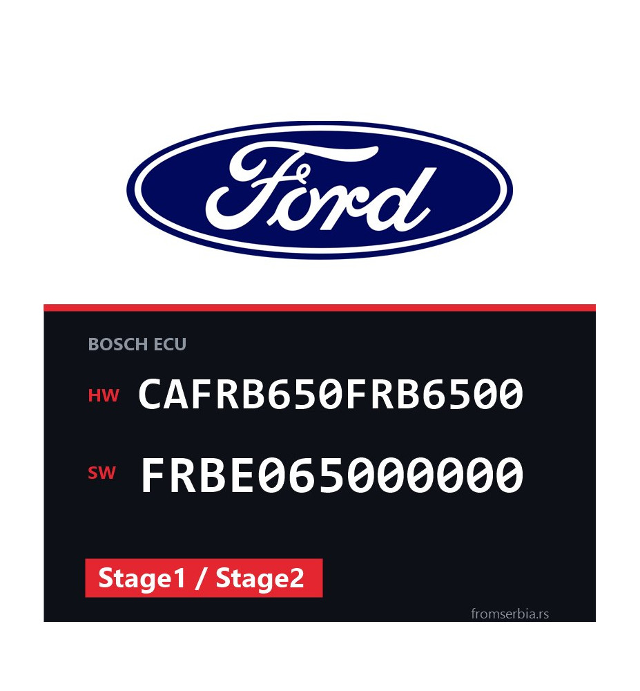 Ford Smax CAFRB650FRB6500 FRBE065000000 Stage1 / Stage2 tuning file