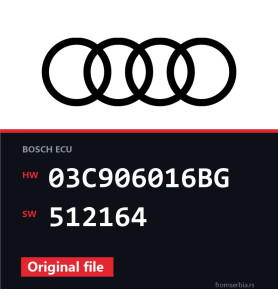 Audi A1 03C906016BG 512164 original ECU file