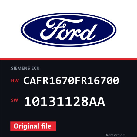 Ford Focus CAFR1670FR16700 10131128AA original ECU file
