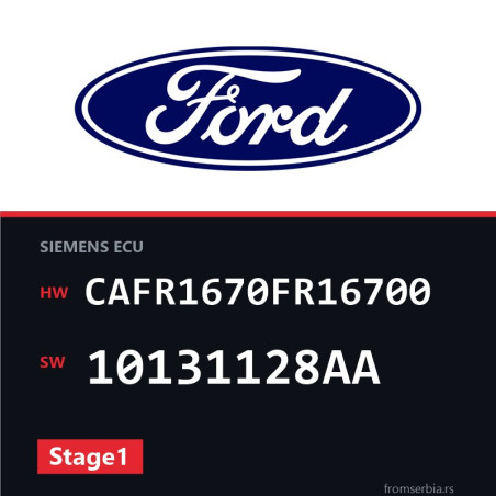 Ford Focus CAFR1670FR16700 10131128AA Stage1 tuning file
