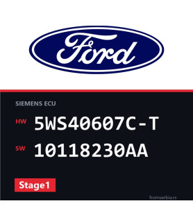Ford Focus 5WS40607C-T 10118230AA Stage1 tuning file