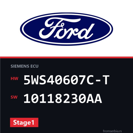 Ford Focus 5WS40607C-T 10118230AA Stage1 tuning file