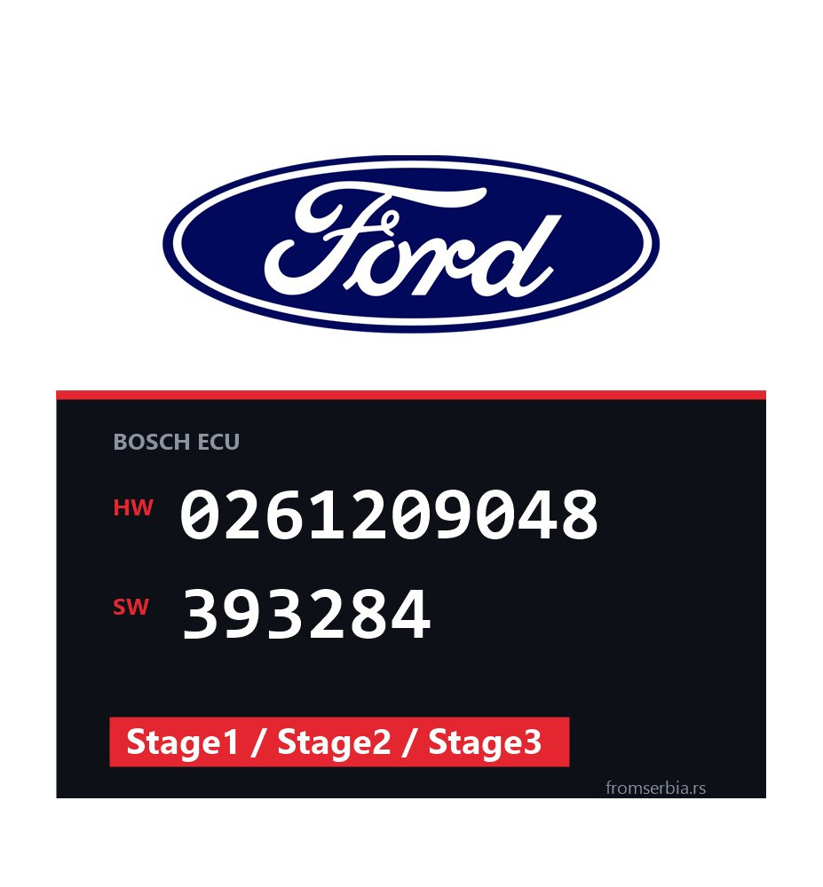 Ford Focus 0261209048 393284 Stage1 / Stage2 / Stage3 tuning file
