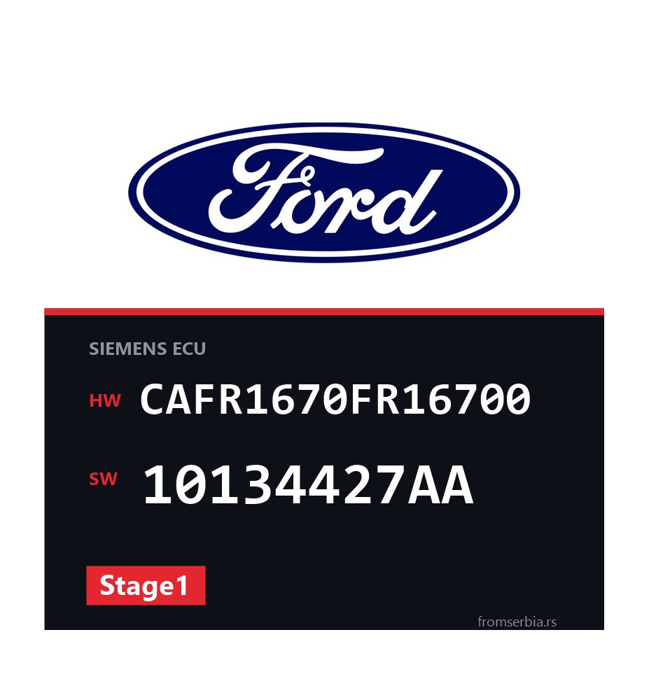 Ford Kuga CAFR1670FR16700 10134427AA Stage1 tuning file