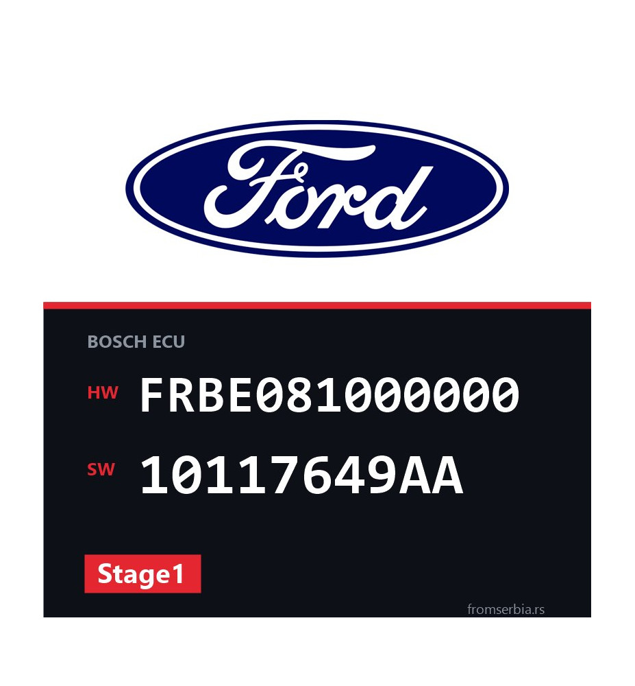 Ford Mondeo FRBE081000000 10117649AA Stage1 tuning file
