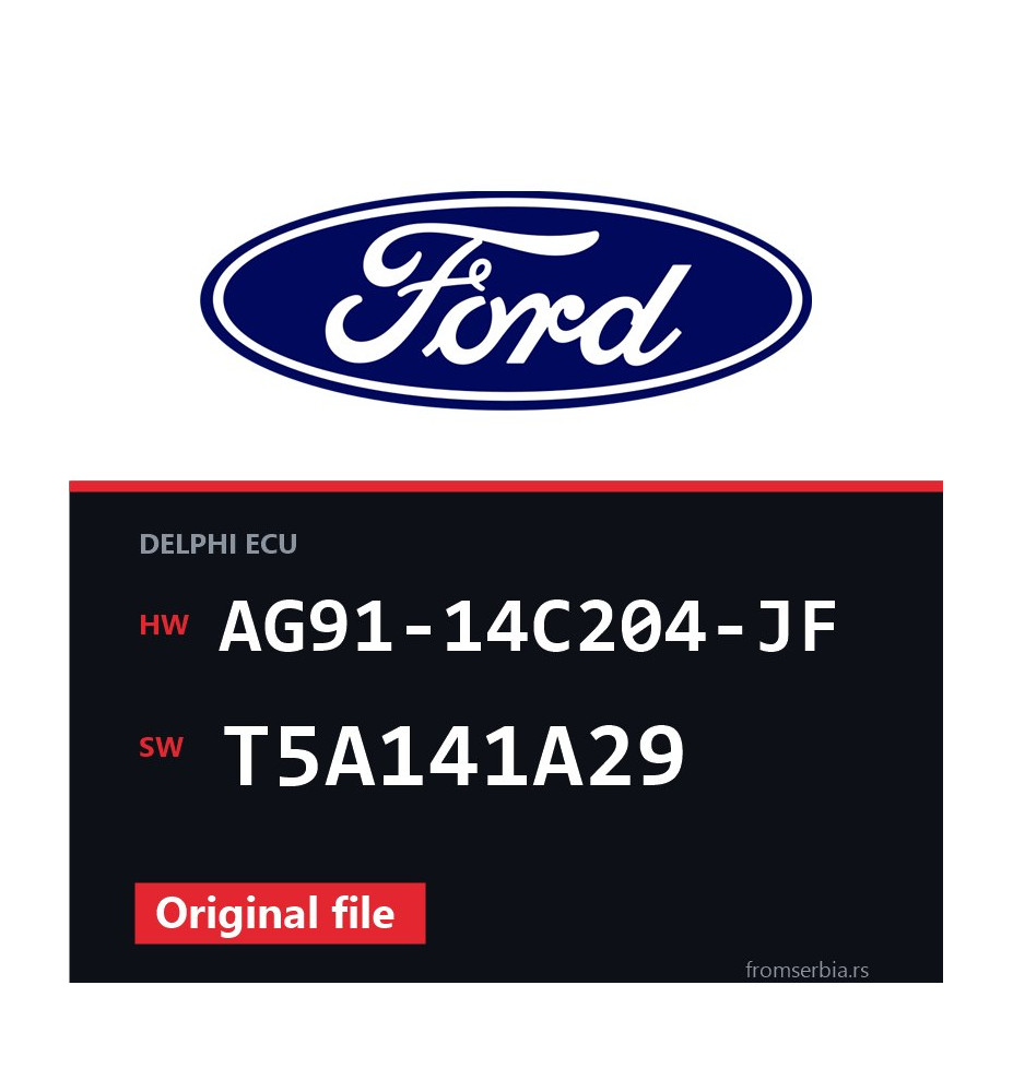 Ford Mondeo AG91-14C204-JF T5A141A29 Stage1 tuning file