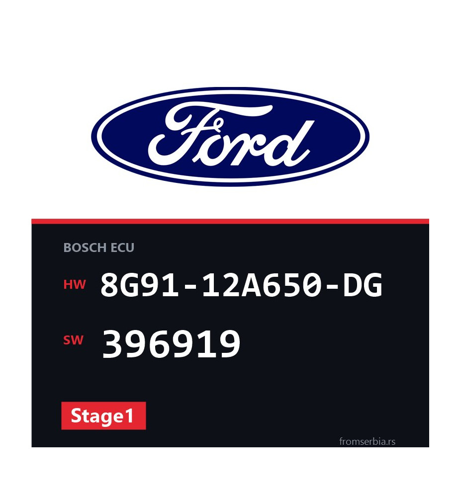 Ford S-Max 8G91-12A650-DG 396919 Stage1 tuning file
