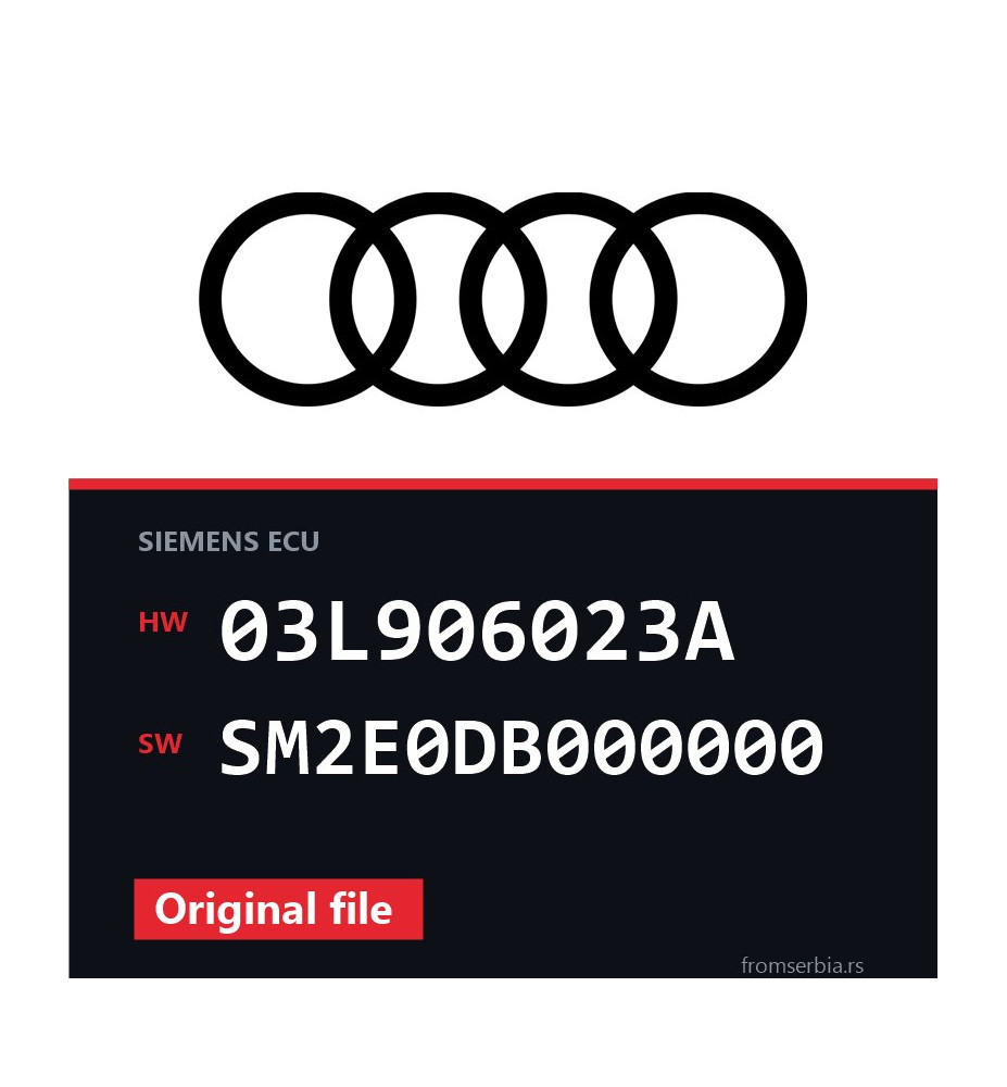 Audi A1 03L906023A SM2E0DB000000 original ECU file