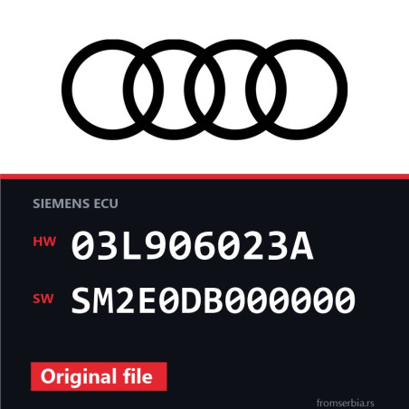 Audi A1 03L906023A SM2E0DB000000 original ECU file