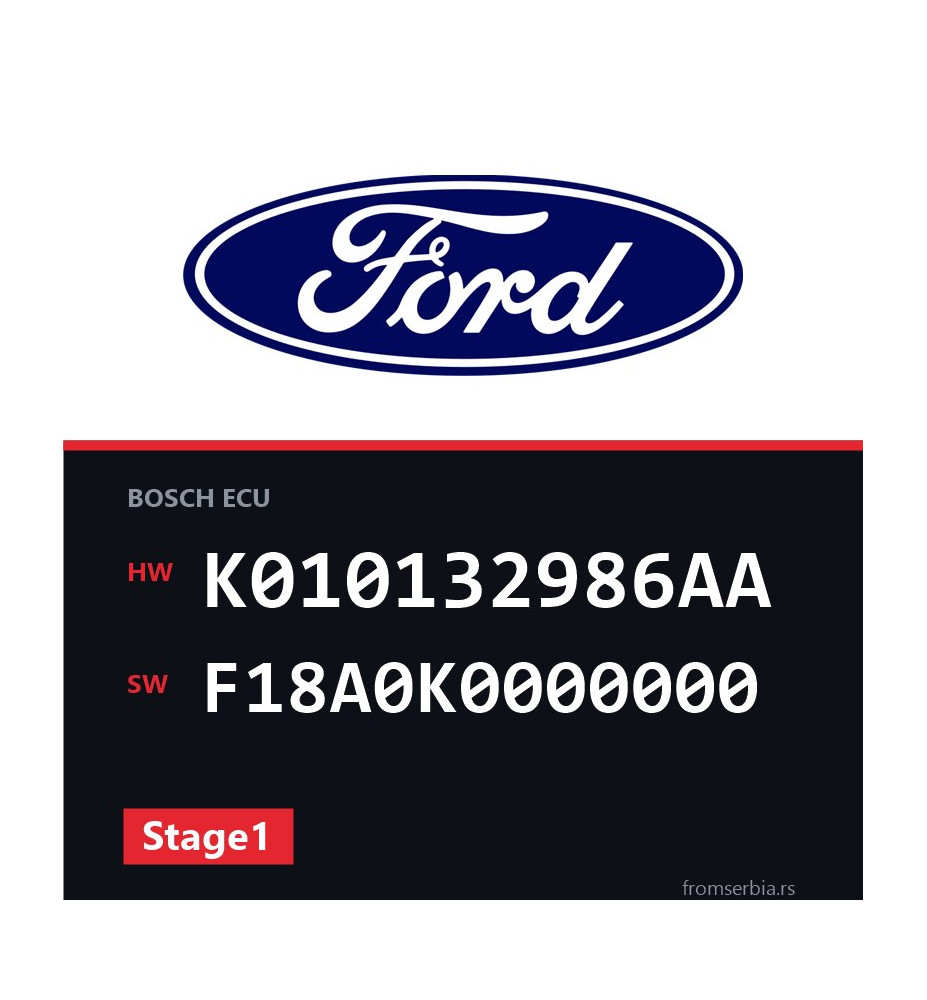 Ford Focus K010132986AA F18A0K0000000 Stage1 tuning file