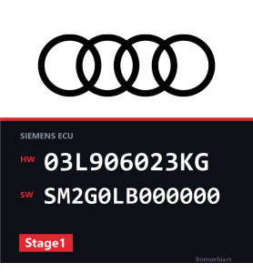 Audi A1 03L906023KG SM2G0LB000000 Stage1 tuning file