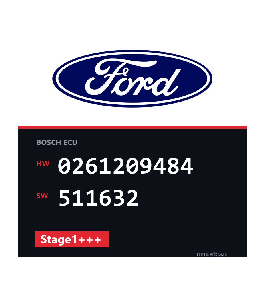 Ford Focus 0261209484 511632 Stage1+++ tuning file