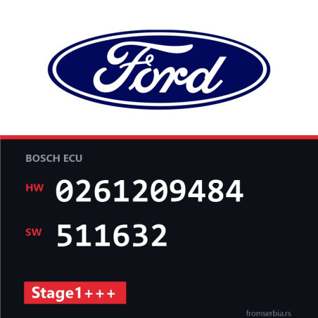 Ford Focus 0261209484 511632 Stage1+++ tuning file