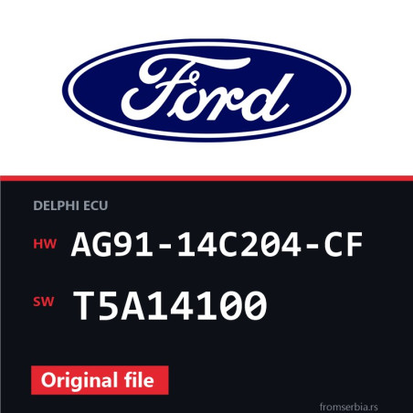 Ford Galaxy AG91-14C204-CF T5A14100 original ECU file