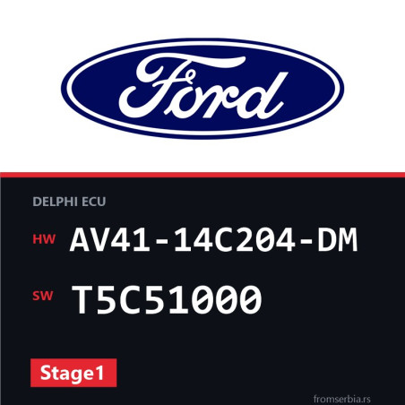 Ford Kuga AV41-14C204-DM T5C51000 Stage1 tuning file