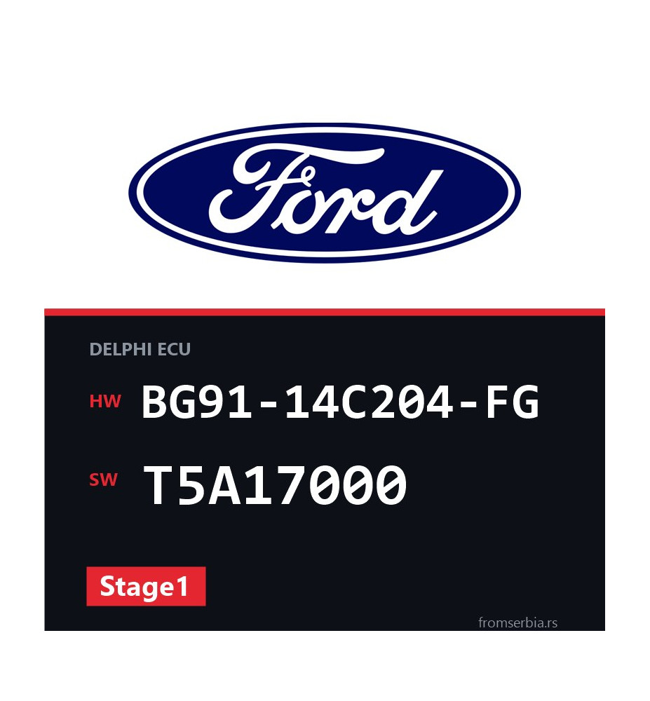 Ford Mondeo BG91-14C204-FG T5A17000 Stage1 tuning file