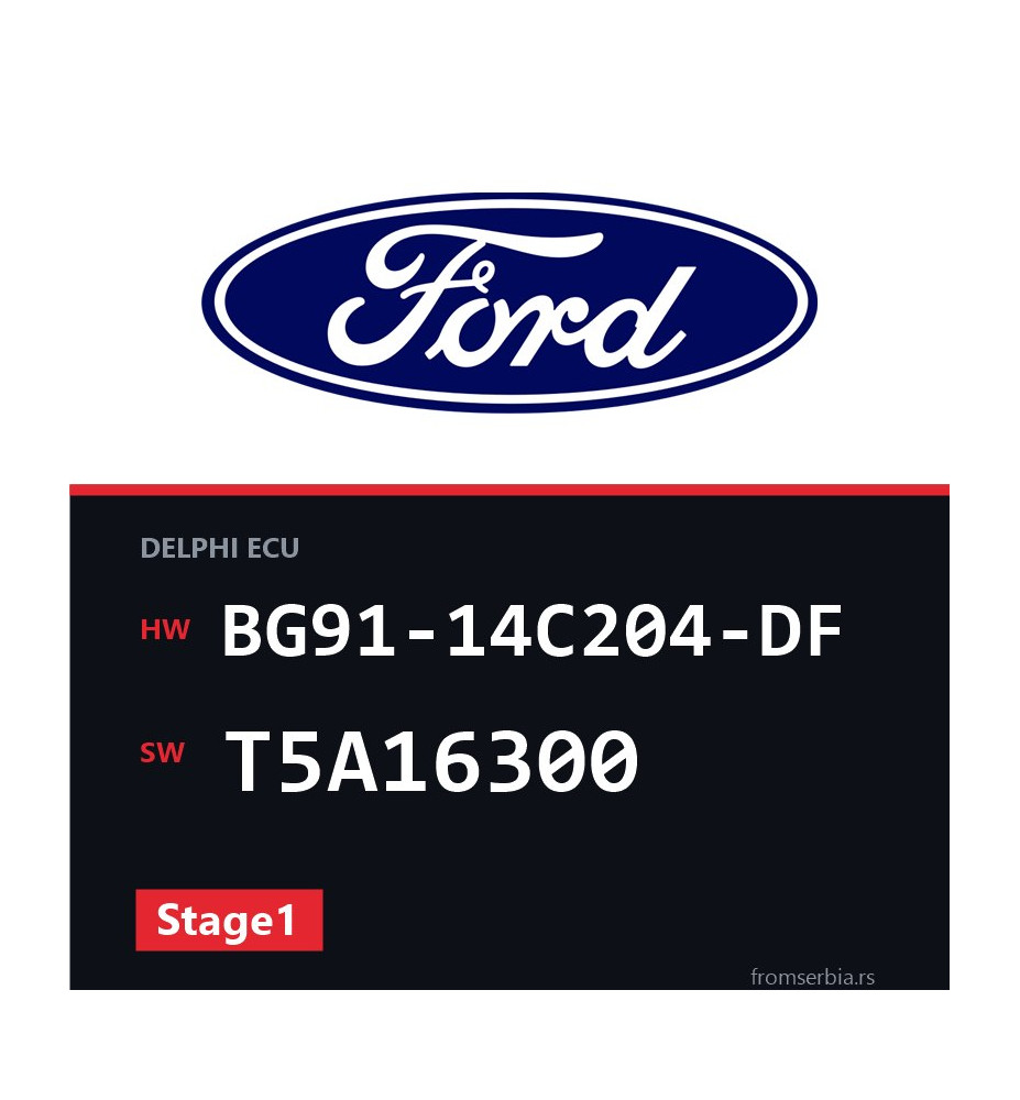 Ford Mondeo BG91-14C204-DF T5A16300 Stage1 tuning file