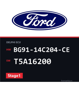 Ford S-Max BG91-14C204-CE T5A16200 Stage1 tuning file
