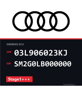 Audi A1 03L906023KJ SM2G0LB000000 Stage1+++ tuning file