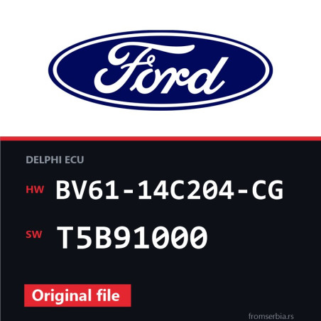 Ford C-Max BV61-14C204-CG T5B91000 original ECU file