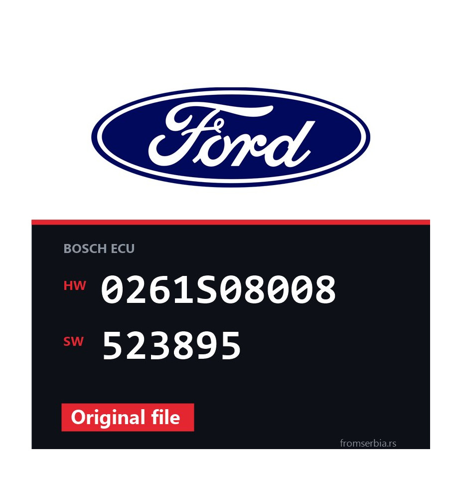 Ford Fiesta 0261S08008 523895 original ECU file