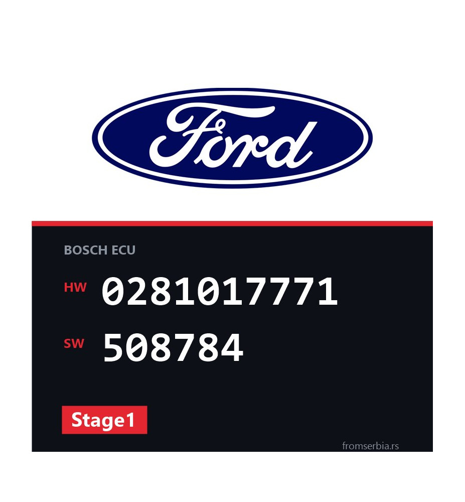 Ford Focus 0281017771 508784 Stage1 tuning file