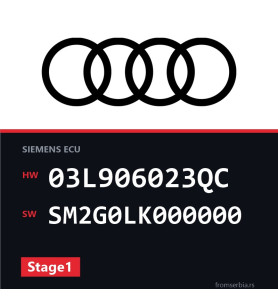 Audi A1 03L906023QC SM2G0LK000000 Stage1 tuning file