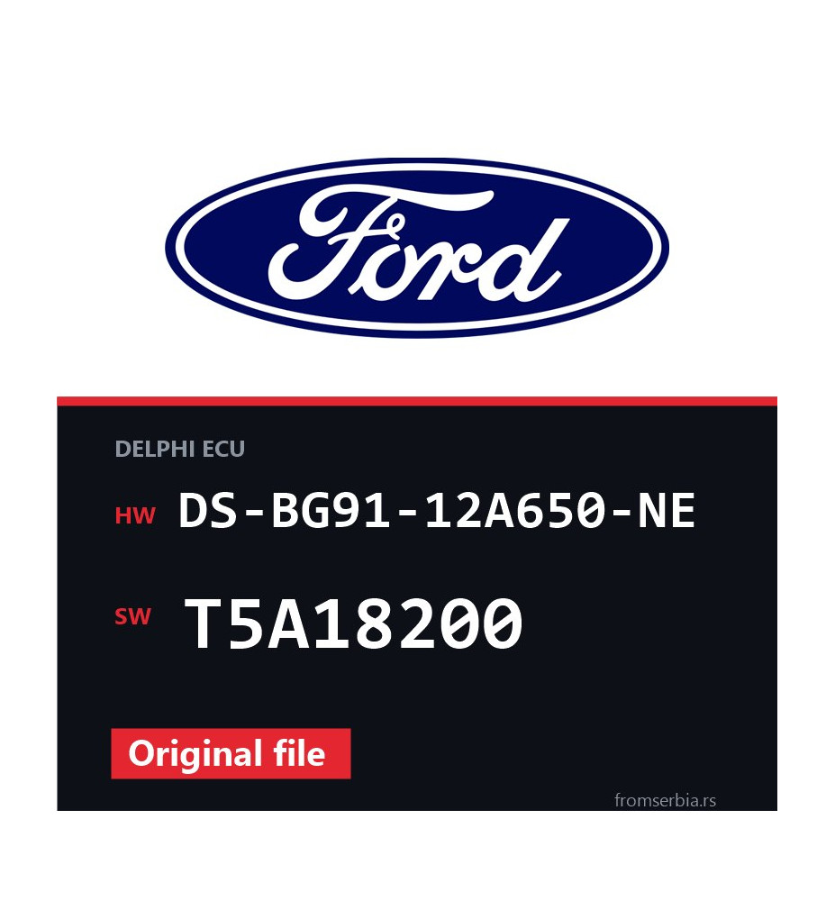 Ford Galaxy DS-BG91-12A650-NE T5A18200 original ECU file