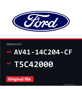 Ford Kuga AV41-14C204-CF T5C42000 original ECU file