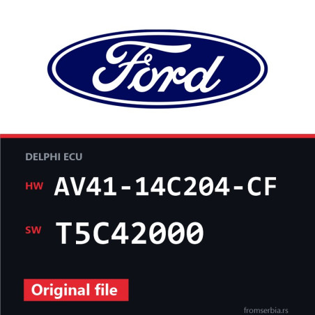 Ford Kuga AV41-14C204-CF T5C42000 original ECU file