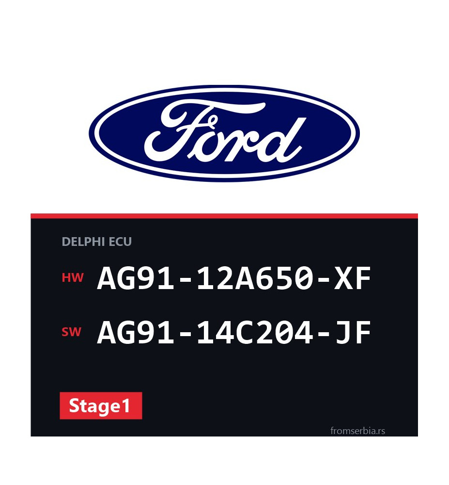 Ford Mondeo AG91-12A650-XF AG91-14C204-JF Stage1 tuning file