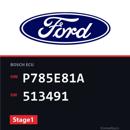 Ford Mondeo P785E81A 513491 Stage1 tuning file