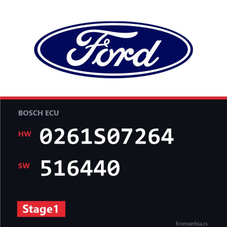 Ford Focus 0261S07264 516440 Stage1 tuning file