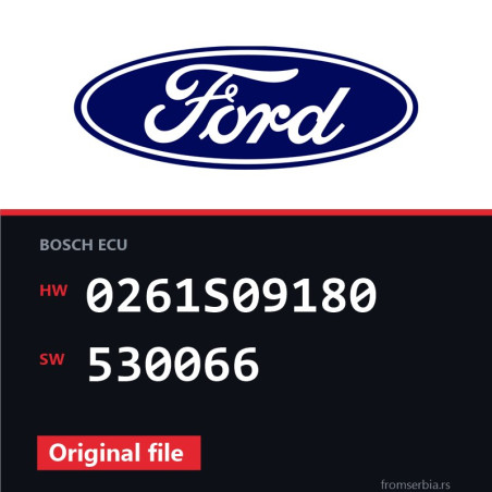 Ford Focus 0261S09180 530066 original ECU file