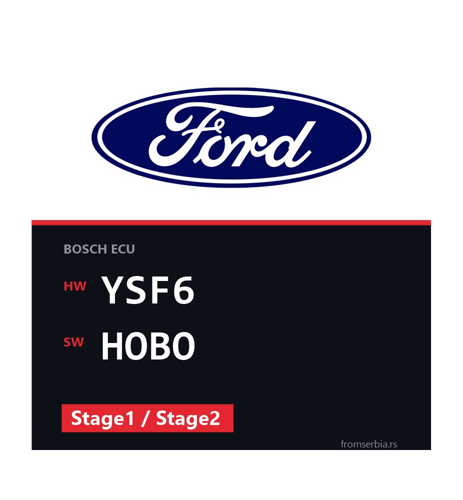 Ford Fiesta YSF6 HOBO Stage1 / Stage2 tuning file