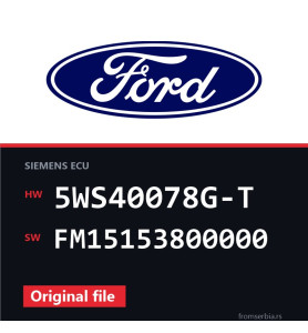 Ford Fiesta 5WS40078G-T FM15153800000 original ECU file