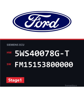 Ford Fiesta 5WS40078G-T FM15153800000 Stage1 tuning file