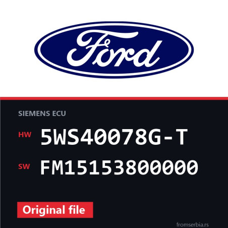Ford Fiesta 5WS40078G-T FM15153800000 original ECU file