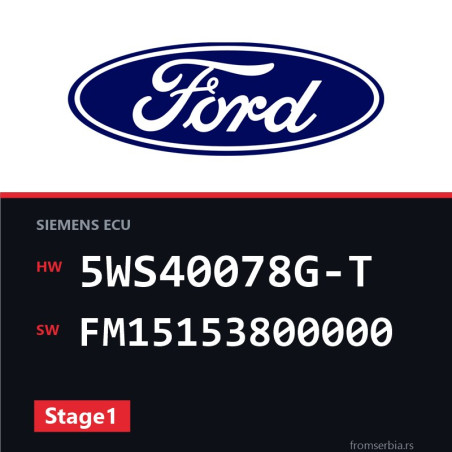 Ford Fiesta 5WS40078G-T FM15153800000 Stage1 tuning file