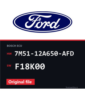 Ford Focus 7M51-12A650-AFD F18K00 original ECU file