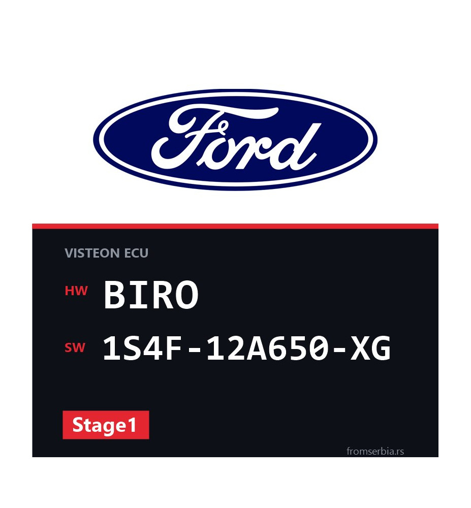 Ford Focus BIRO 1S4F-12A650-XG Stage1 tuning file