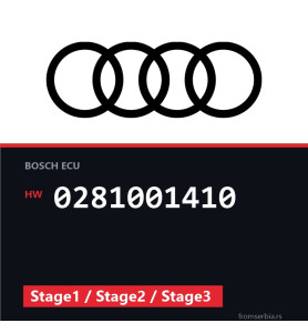 Audi A3 0281001410 Stage1 / Stage2 / Stage3 tuning file