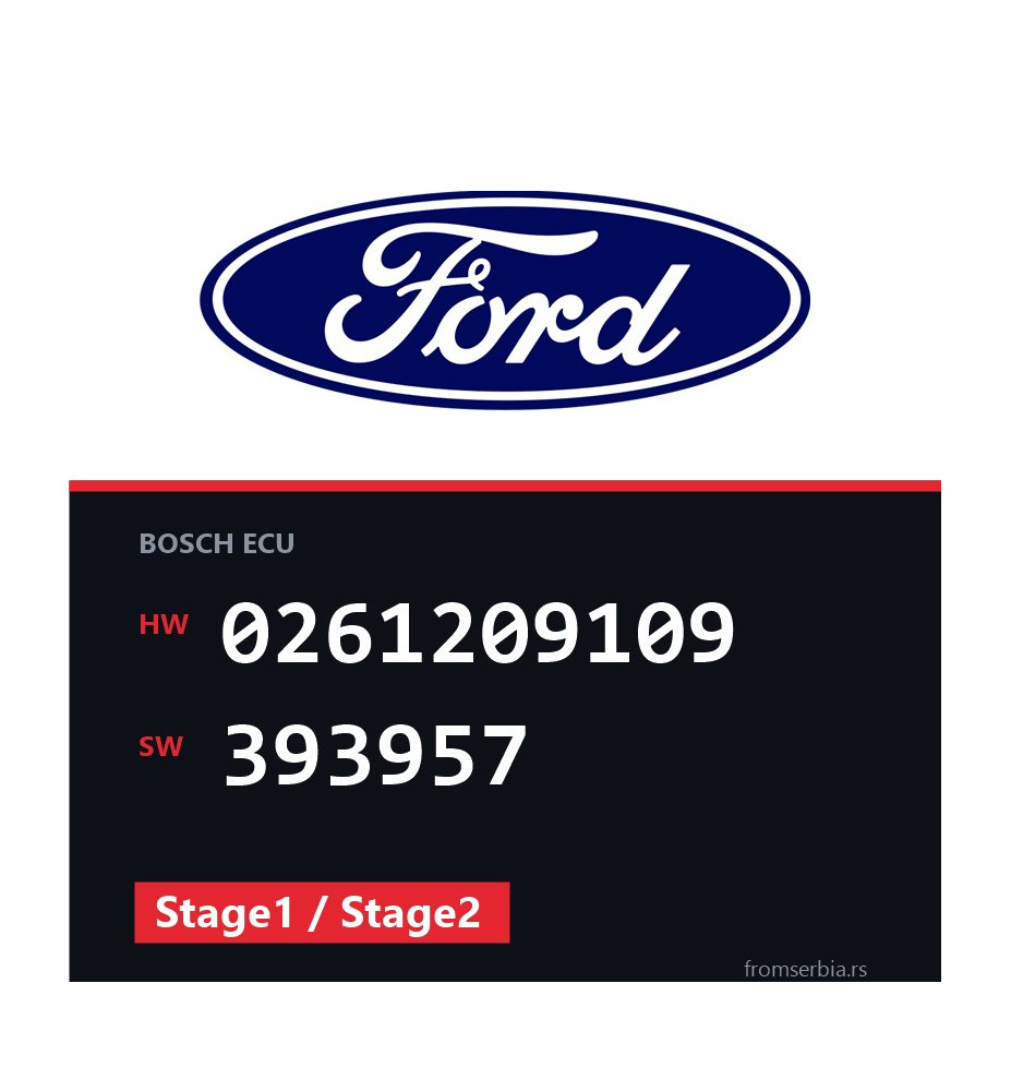 Ford Mondeo 0261209109 393957 Stage1 / Stage2 tuning file