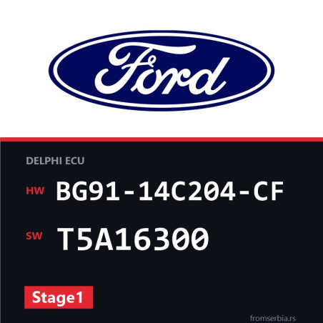 Ford S-Max BG91-14C204-CF T5A16300 Stage1 tuning file