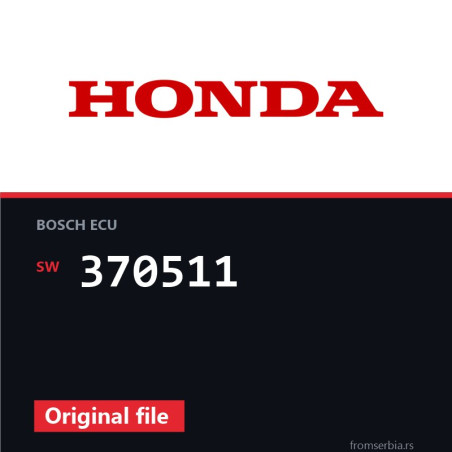 Honda Accord 370511 original ECU file