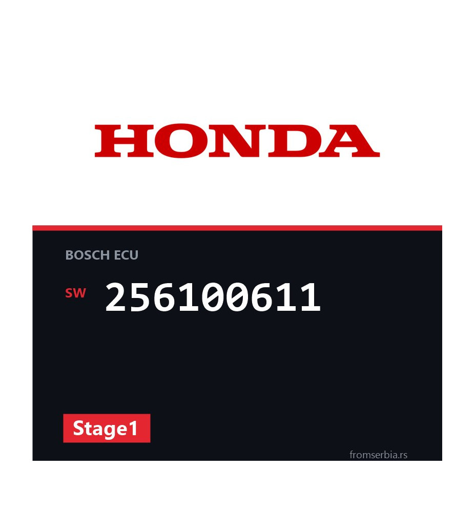 Honda Civic 256100611 Stage1 tuning file