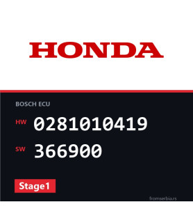 Honda Civic 0281010419 366900 Stage1 tuning file