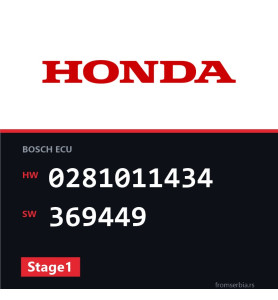 Honda Civic 0281011434 369449 Stage1 tuning file