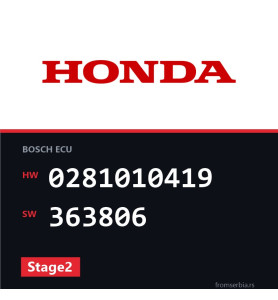 Honda Civic 0281010419 363806 Stage2 tuning file