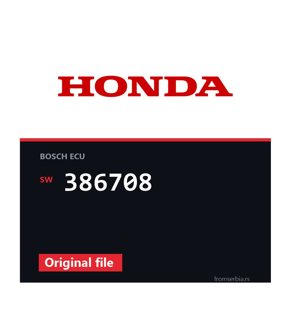 Honda CR-V 386708 original ECU file